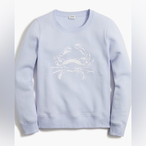 NWT J. Crew Factory Crab Fleece Crewneck Sweatshirt size Small - Picture 5 of 7